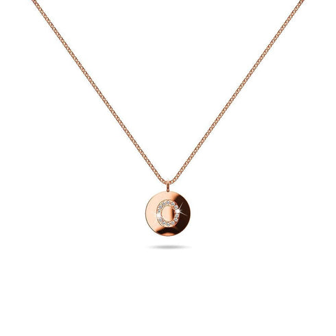 Solid 925 Sterling Silver Initial Alphabet Personalised Disc Necklace